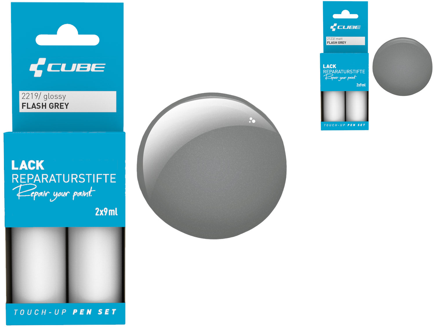 Cube touch-up pen set flash flash grey | matt