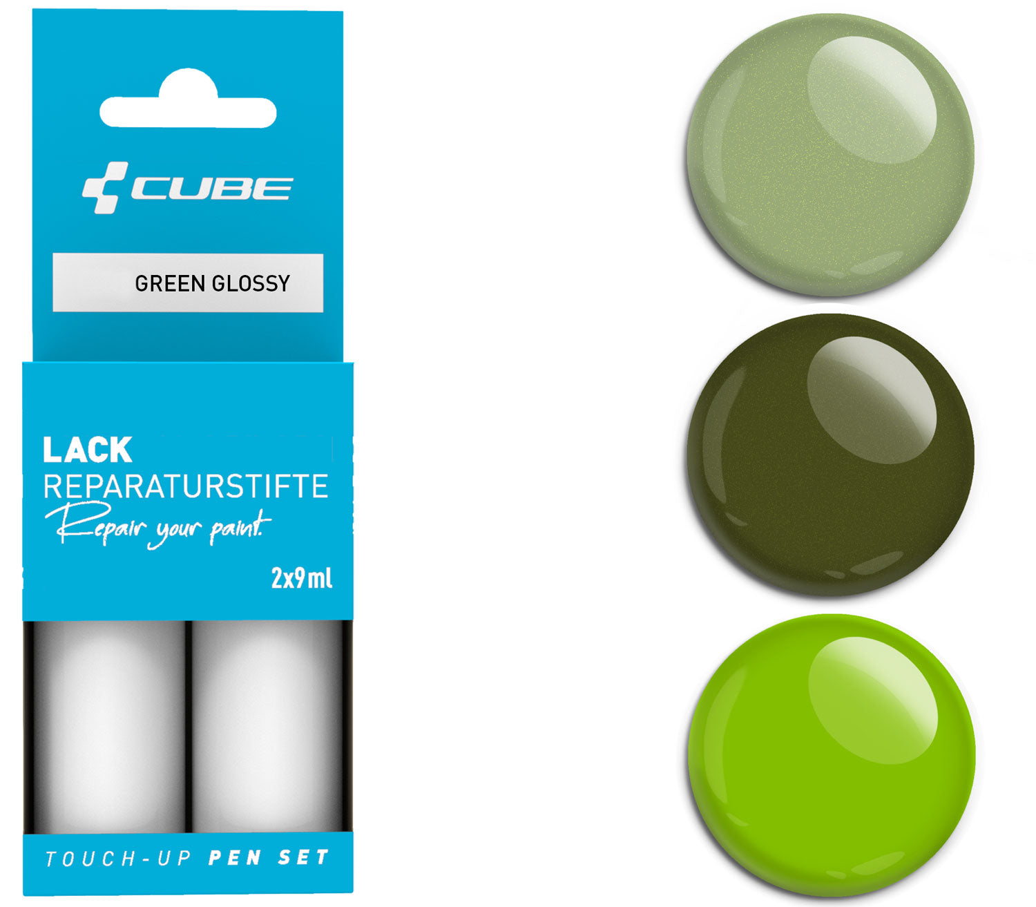 Cube touch-up pen set green glossy | #2316