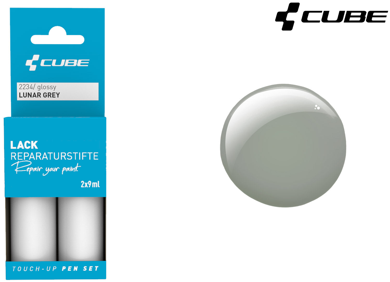 Cube touch-up pen set lunar grey | matt