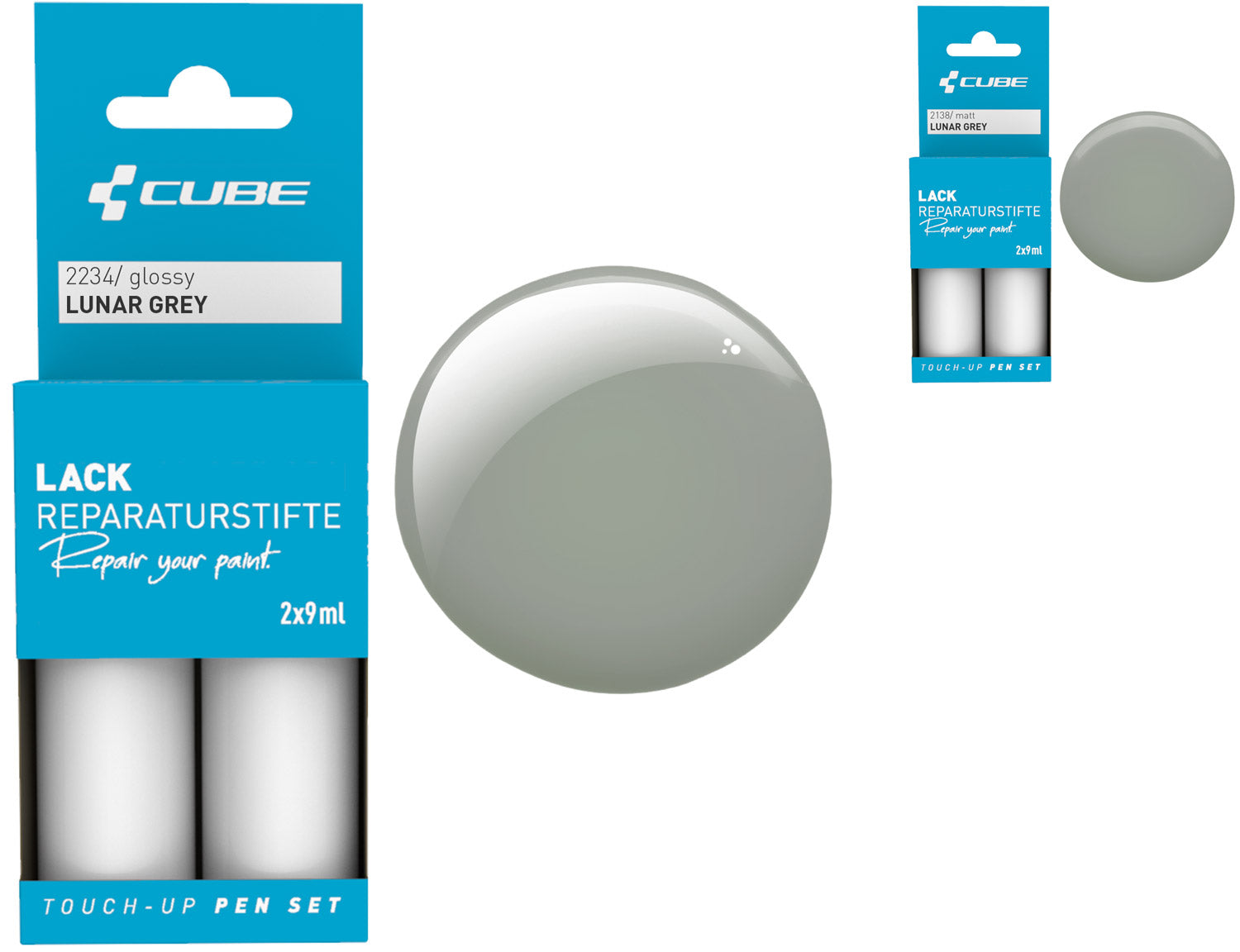 Cube touch-up pen set lunar grey | matt
