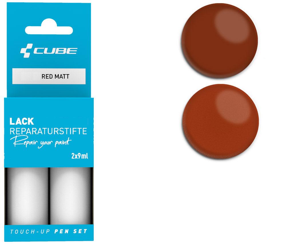 Cube touch-up pen set red matt | #2315
