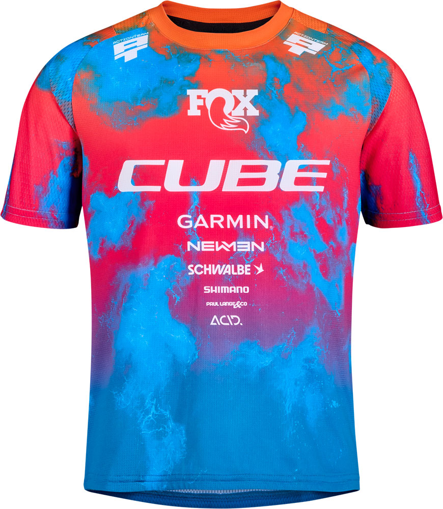 Cube rookie x actionteam - kid's mtb jersey | xs (98 104)