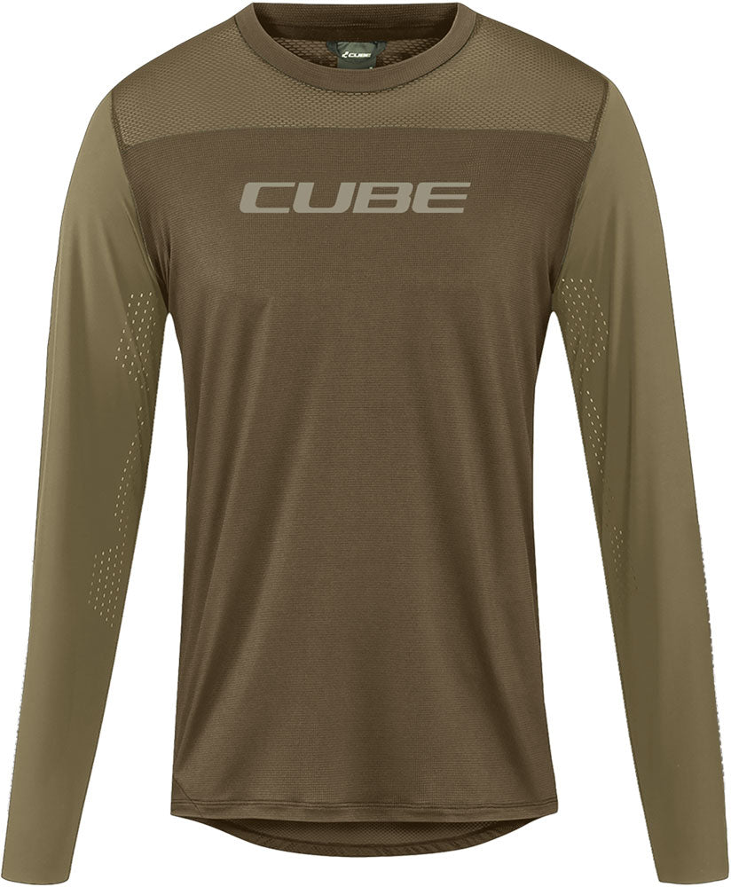 Cube round neck pro tm - mtb long sleeve jersey | xxl