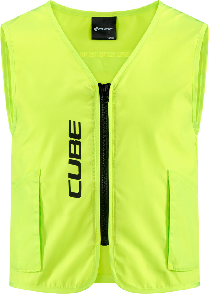 Cube safety rookie cmpt - kids high visibility vest | l (134 140)