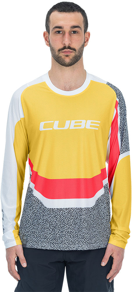 Cube vertex round neck - mtb long sleeve jersey | xl