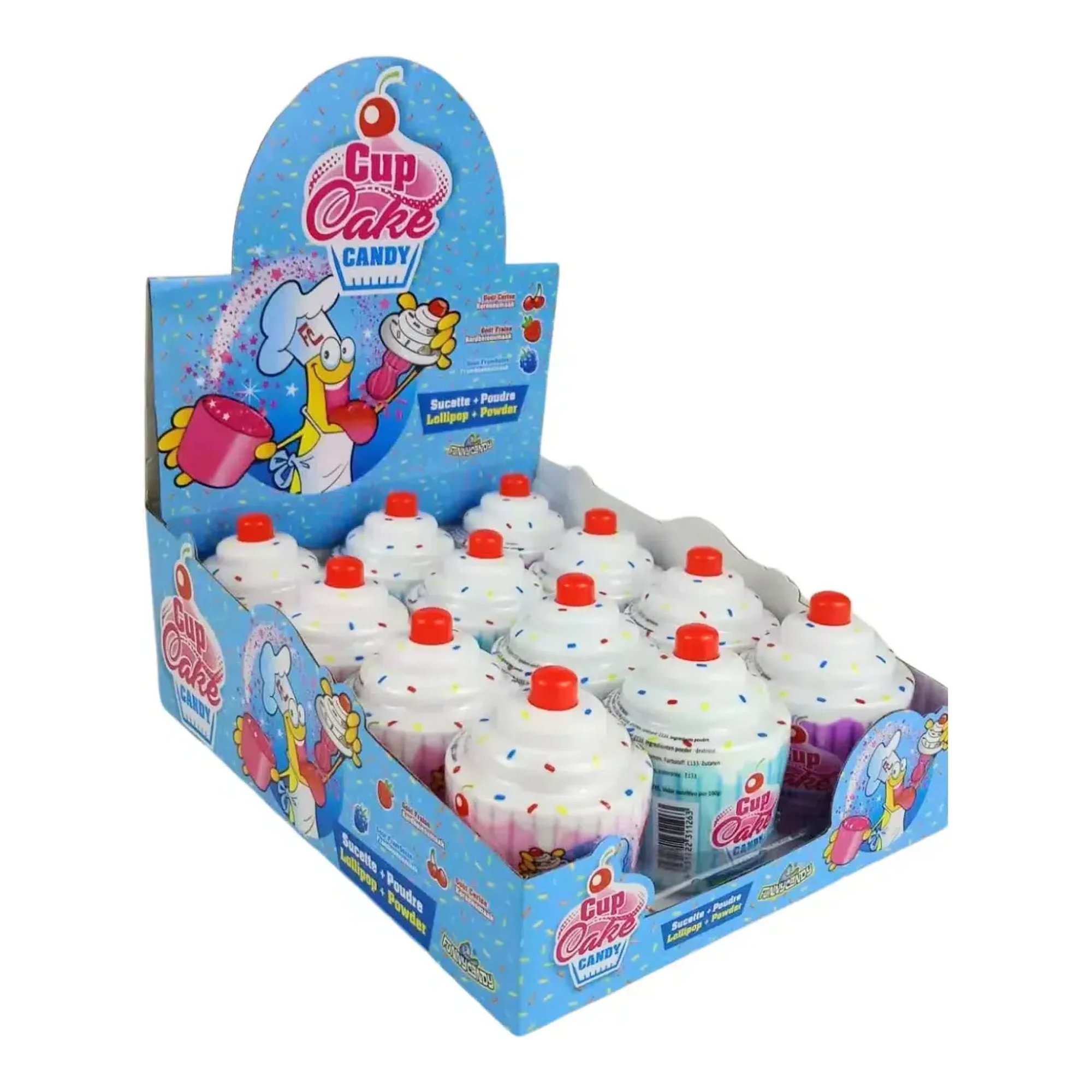 Funny candy cupcake dip + lick (12x 40gr)