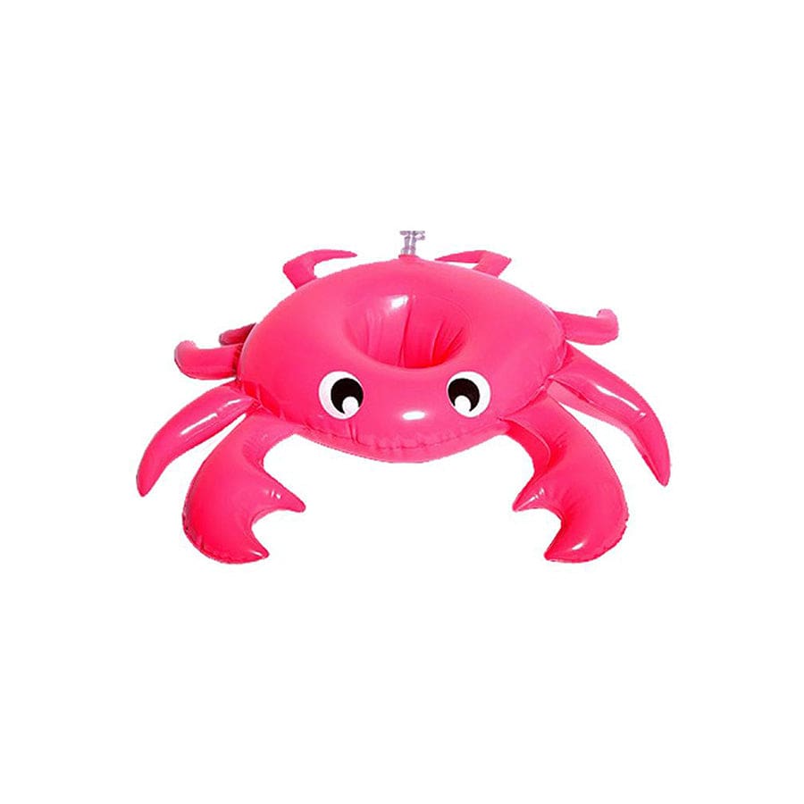 Droomlandschap | roze opblaasbare bekerhouder krab