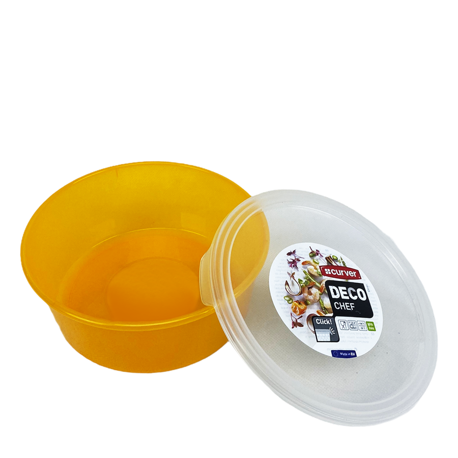 Curver deco chef oranje met deksel 1,3 liter