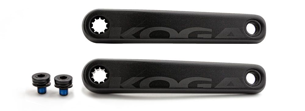 Koga crankset samox bni w logo blk w bolts