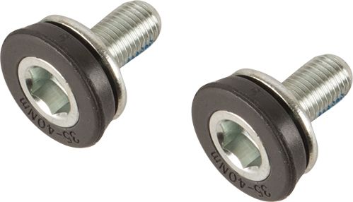 jeu de boulons de manivelle M8 BAS15 par 2 pièces noir argent