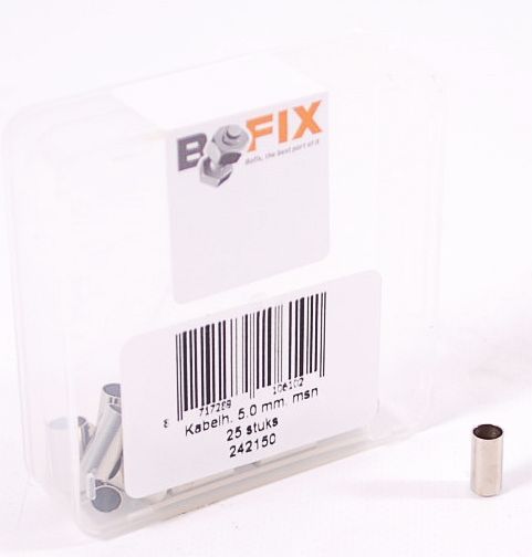 Kabelhoedje Bofix ø5,0mm messing (25 stuks)