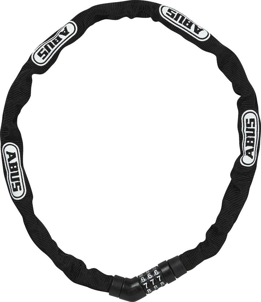 Abus 4804C 75 zwart fietskettingslot, 4mm, 75cm, cijferslot