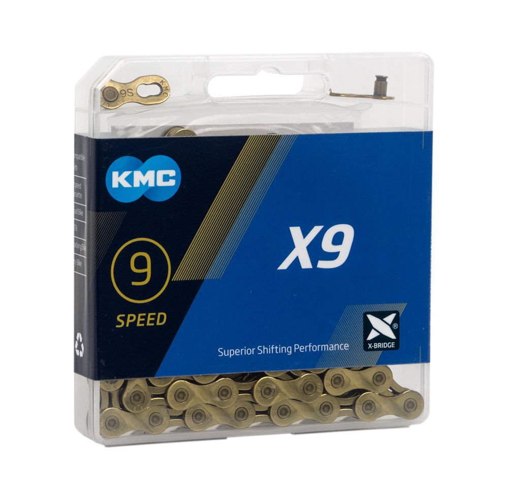 Chaîne KMC X9 OR, Ti-Ni, 1 2x1128, 5.88mm, 114 L 9 vitesses
