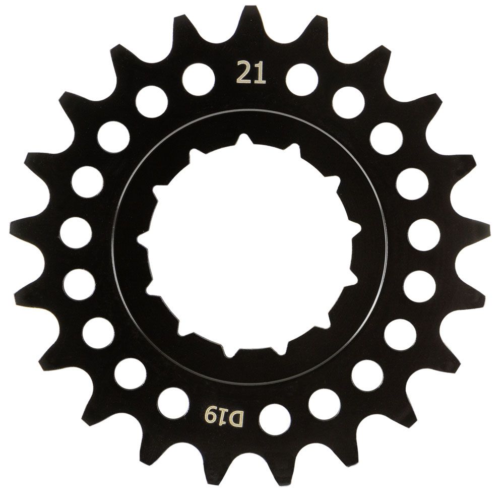 KMC tandwiel Rohloff breed 21T achter zwart