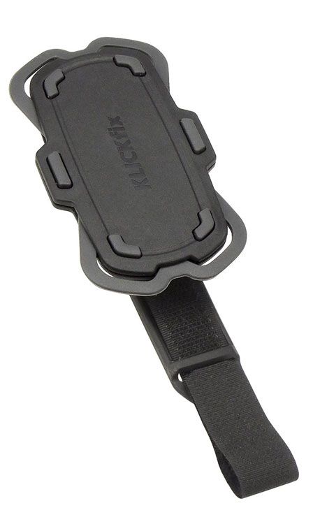 Klickfix telefoonpad lus met band 11x6x3,8cm zwart