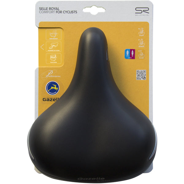 Selle royal zadel jewel 8132 unisex (gazelle) zwart