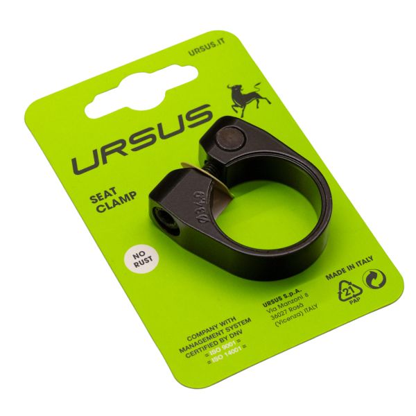Ursus zadelpenklem ø34.9 mm aluminium - zwart