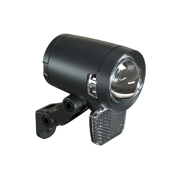 Headlight Herrmans H-Black Pro dynamo - on/off function - with bracket - 200 lumens