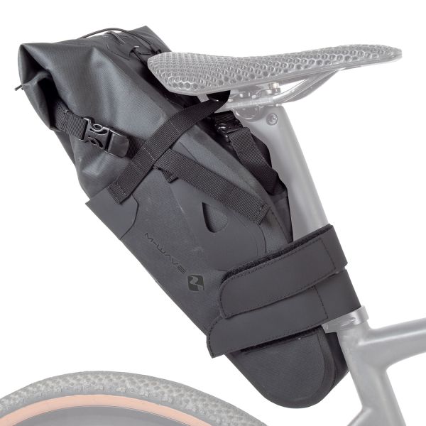 M-wave zadeltas rough ride ii - zwart - 12 liter (l)