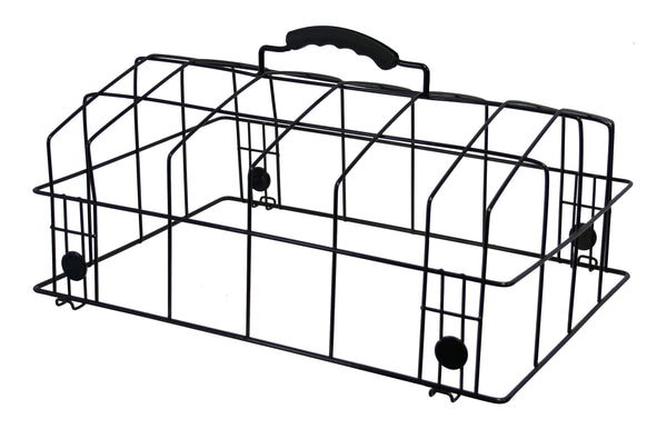 Qtcycletech qt cycle tech dog basket dome Padua steel black 38x31x18 cm 2007381