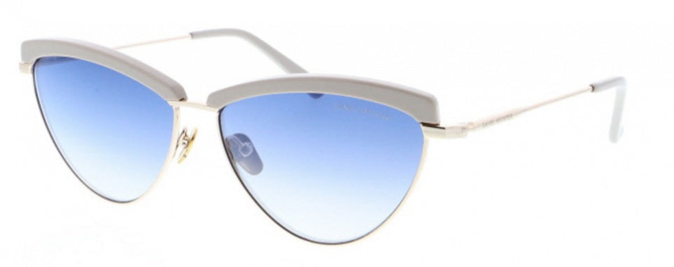 zonnebril DHS207 dames vlinder RVS cat. 3 blauw