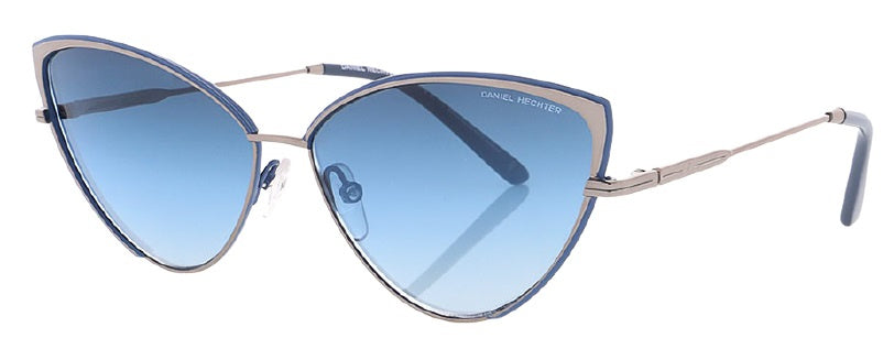 lunettes de soleil DHS232 cat-eye cat. 3 verres acier bleu