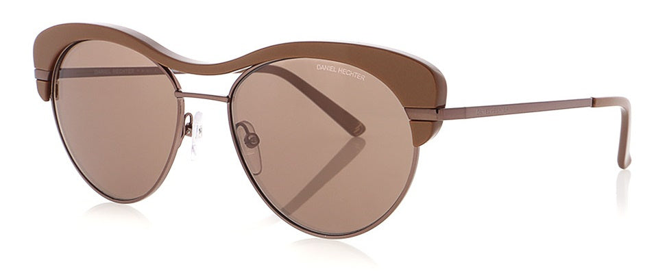 zonnebril DHS252 dames ovaal RVS cat. 3 bruin