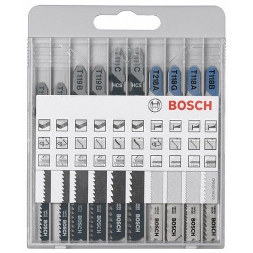 Bosch accessoires decoupeerzaagbladen | voor hout en metaal | 10-delig | 2607010630 - 2607010630