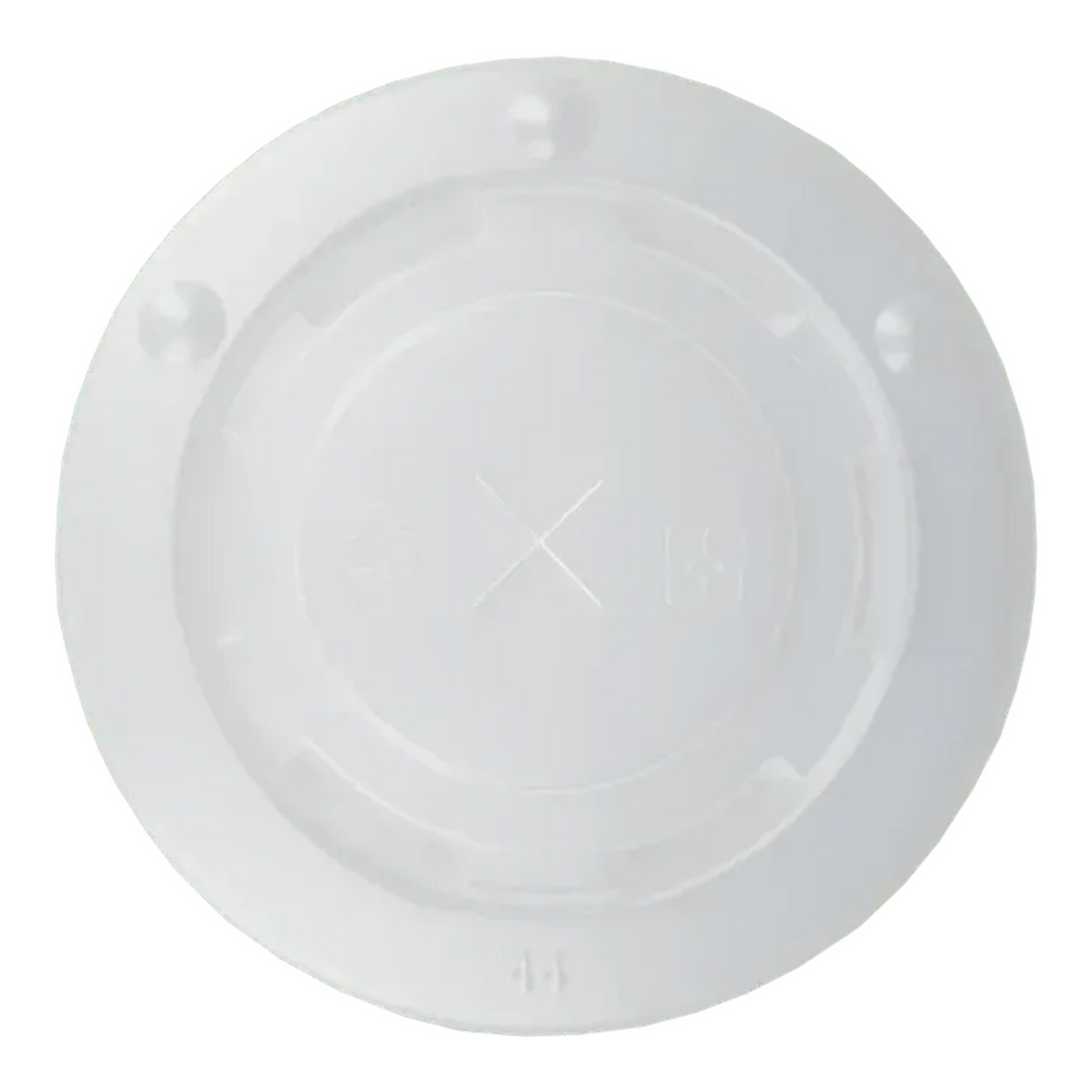Deksel milkshakebeker plat met kruis 90mm plastic (50 stuks)