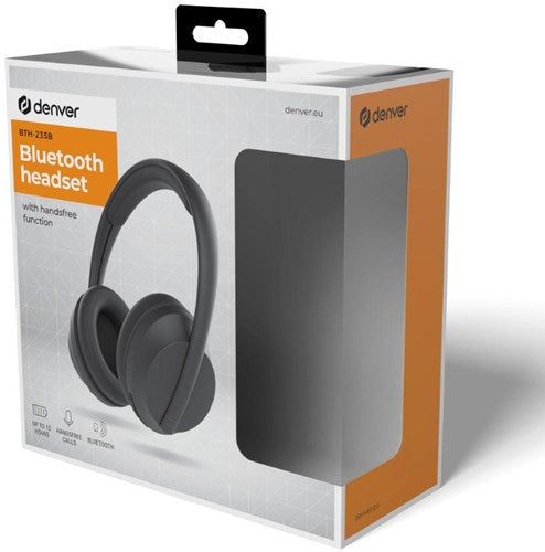 Enzo denver draadloze headset bluetooth mat zwart - 7120870