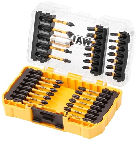 Dewalt accessoires 34-delige flextorq schroefbitset | in tough case - dt70746t-qz