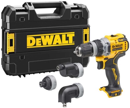 Dewalt dcd703nt accuboormachine | met 4 verwisselbare koppen | 12 v | excl. accu en lader - dcd703nt-xj