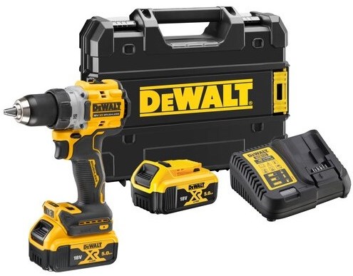 Dewalt dcd800p2t-qw accu boormachine | 18v xr | 2 x 18v 5.0ah accu + oplader | in tstak - dcd800p2t-qw