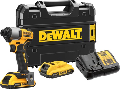 Dewalt dcf840d2t-qw | xr brushless slagschroevendraaier 18v in tstak (2x 2.0ah accu + lader) - dcf840d2t-qw