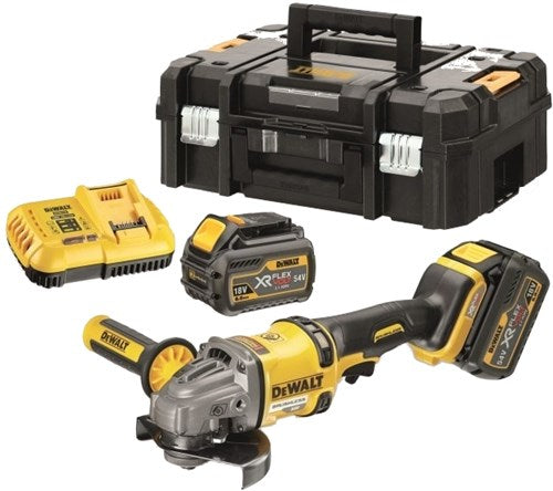 Dewalt dcg414t2-qw xr flexvolt accu haakse slijper | 54v 125mm - dcg414t2-qw