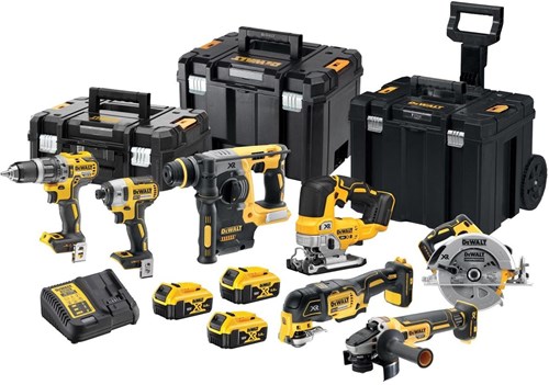 Dewalt dck755p3t | 7-delige combopack | xr 18 volt | 5,0 ah | li-ion | 3 accu's - dck755p3t-qw