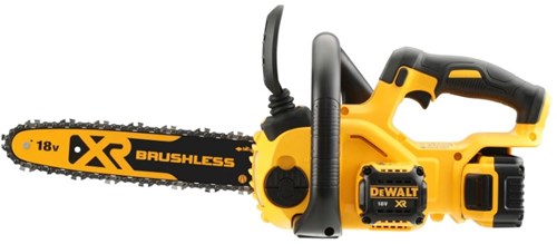 Dewalt dcmcs565p1-qw | 18v xr | brushless compacte kettingzaag | 30cm | 5.0ah | incl. accu lader - dcmcs565p1-qw