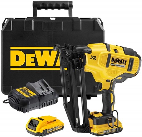 Dewalt dcn660d2 | afwerkingstacker | 16ga | 18v | 2.0ah | li-ion accu - dcn660d2-qw