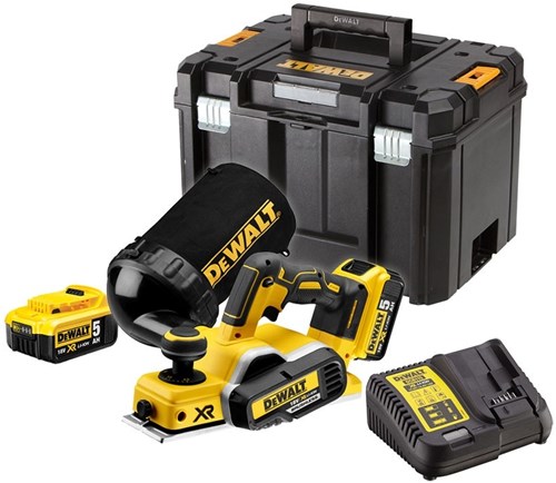 Dewalt dcp580p2 accuschaafmachine 18v 5,0ah li-ion