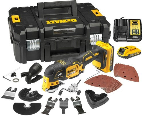 Dewalt dcs356d2 accu oscillerende multitool | set | 18v | 2 x 2.0 ah li-ion met lader | in tstak - dcs356d2-qw