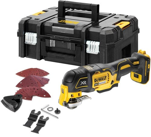 Dewalt dcs356nt-xj | 18v oscillerende multitool | zonder accu's en lader in t-stak koffer - dcs356nt-xj