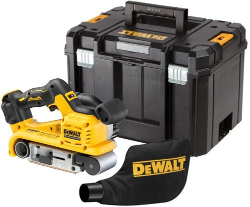 Dewalt dcw220nt | xr accu bandschuurmachine 18v in tstak | zonder accu's en lader - dcw220nt-xj