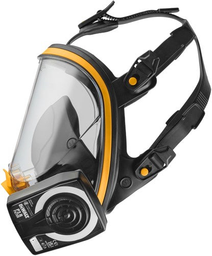 Dewalt dxir1ffmmp3 lichtgewicht herbruikbaar volgelaatsmasker met p3 filters | maat m - dxir1ffmmp3