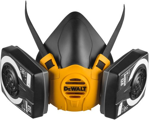 Dewalt dxir1hmlp3 lichtgewicht halfgelaatsmasker met p3 filters | maat l - dxir1hmlp3