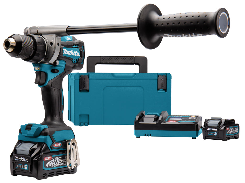Makita df001gd201 40v max boor- schroefmachine 2,5 ah accu (2 st), lader, mbox - df001gd201