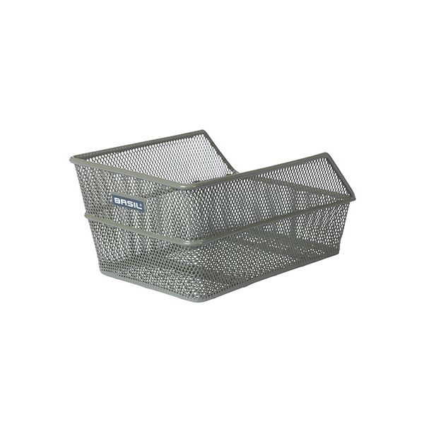 Basil Cento S - bicycle basket - rear - olive green