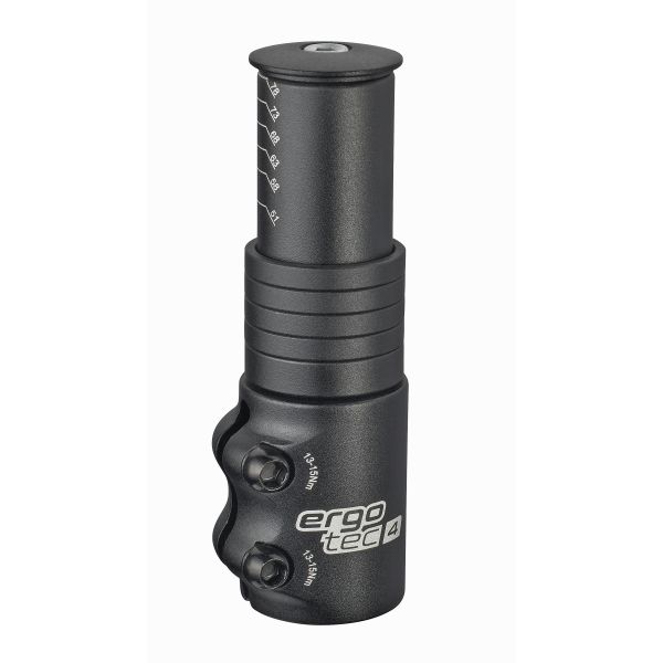 Stem raiser Ergotec Ahead 3 - 1-1/8 AL6061 T6 - black sandblasted