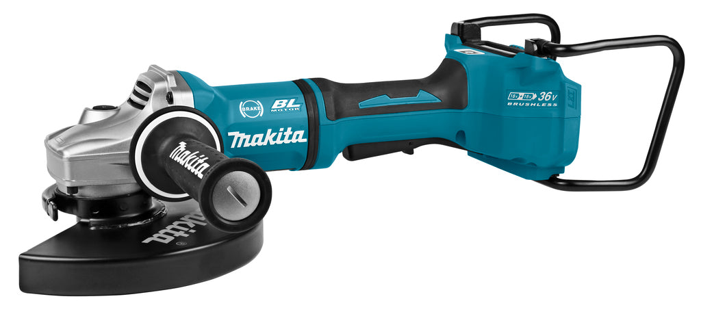 Makita dga901zku1 2x18v haakse slijper 230mm in koffer met aws zender | zonder accu's en lader