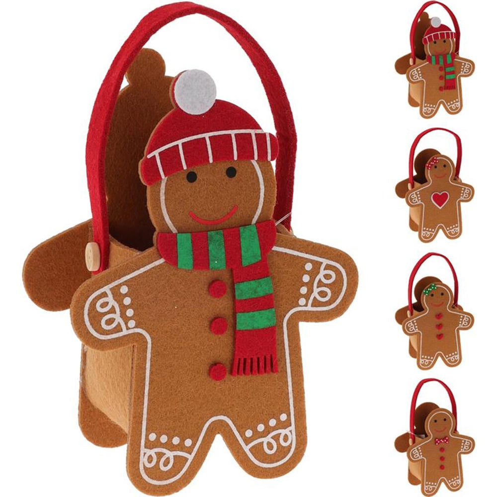Home styling geschenktas vilt peperkoek 15cm