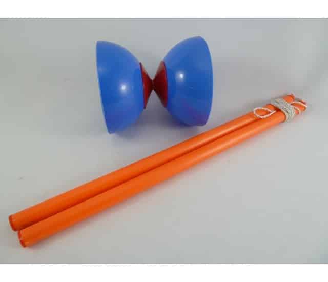 Bongers speelgoed diabolo van kunststof in zak 10x9 cm